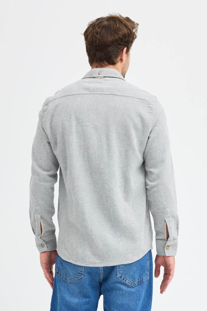 Erkek Rahat Kesim Spor Yaka Oduncu Flanel Çift Cep Kapaklı Kışlık Gömlek