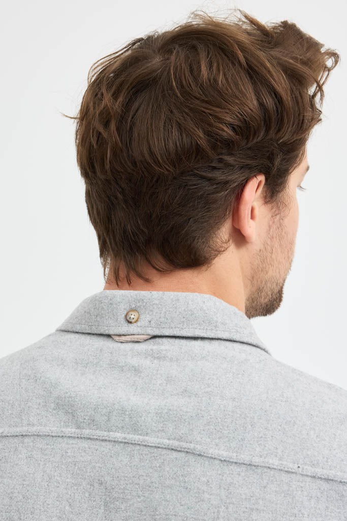 Erkek Rahat Kesim Spor Yaka Oduncu Flanel Çift Cep Kapaklı Kışlık Gömlek