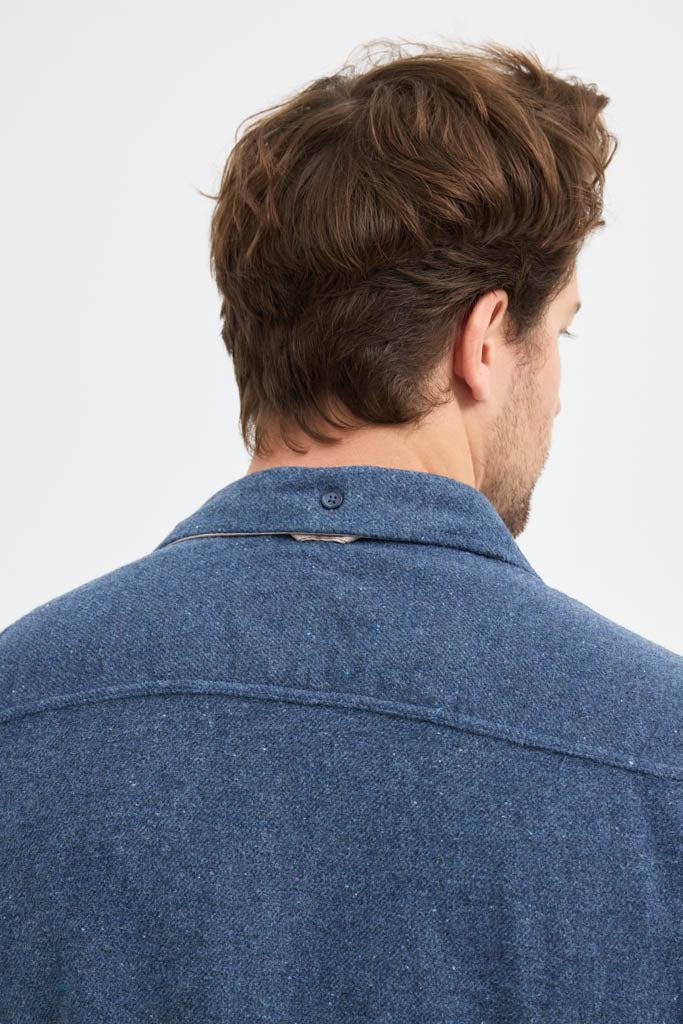 Erkek Rahat Kesim Spor Yaka Oduncu Flanel Çift Cep Kapaklı Kışlık Gömlek