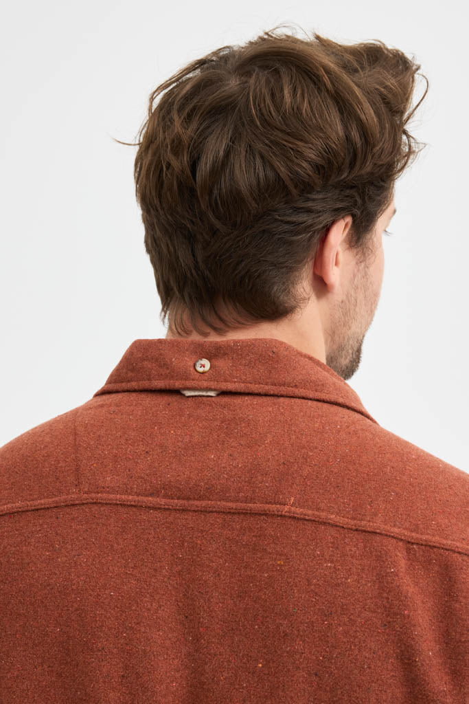 Erkek Rahat Kesim Spor Yaka Oduncu Flanel Çift Cep Kapaklı Kışlık Gömlek