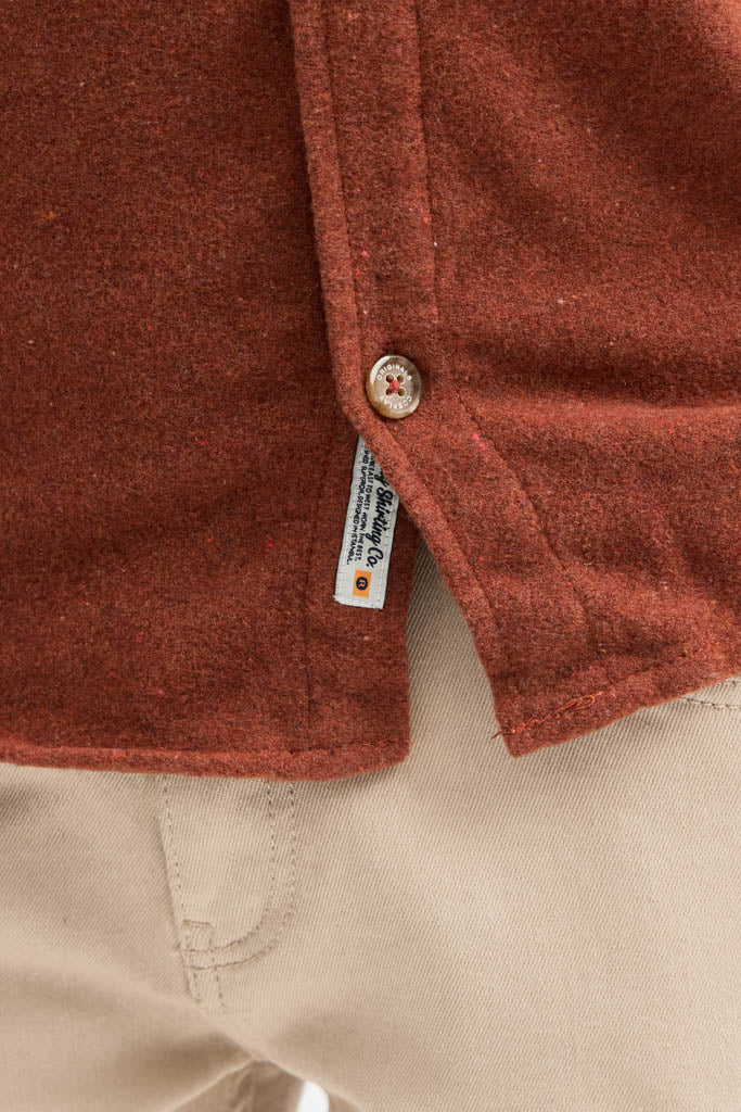 Erkek Rahat Kesim Spor Yaka Oduncu Flanel Çift Cep Kapaklı Kışlık Gömlek