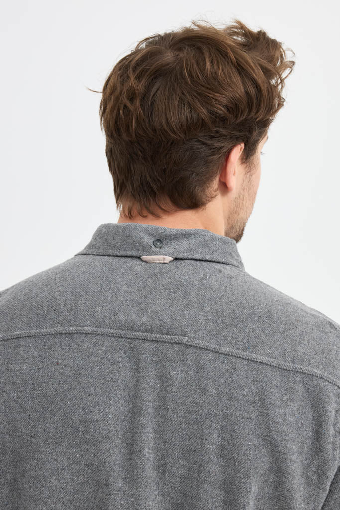 Erkek Rahat Kesim Spor Yaka Oduncu Flanel Çift Cep Kapaklı Kışlık Gömlek