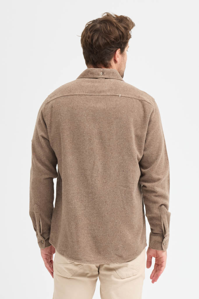 Erkek Rahat Kesim Spor Yaka Oduncu Flanel Çift Cep Kapaklı Kışlık Gömlek