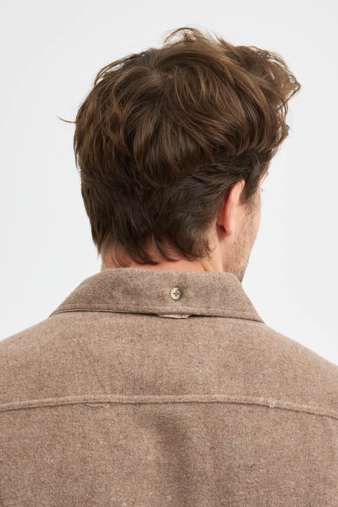 Erkek Rahat Kesim Spor Yaka Oduncu Flanel Çift Cep Kapaklı Kışlık Gömlek