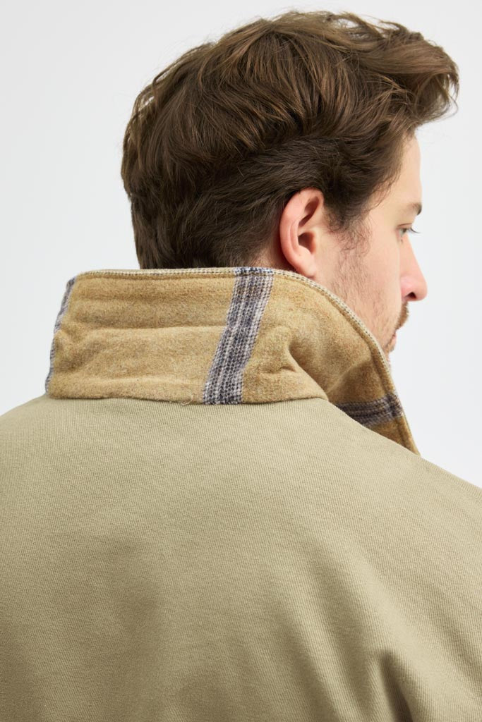 Cosplay Erkek Gabardin Fermuarlı Çift Cepli Astarlı Workwear Ceket