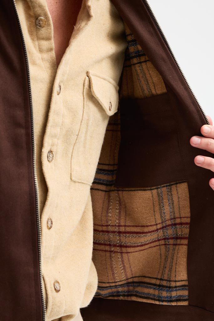 Cosplay Erkek Gabardin Fermuarlı Çift Cepli Astarlı Workwear Ceket