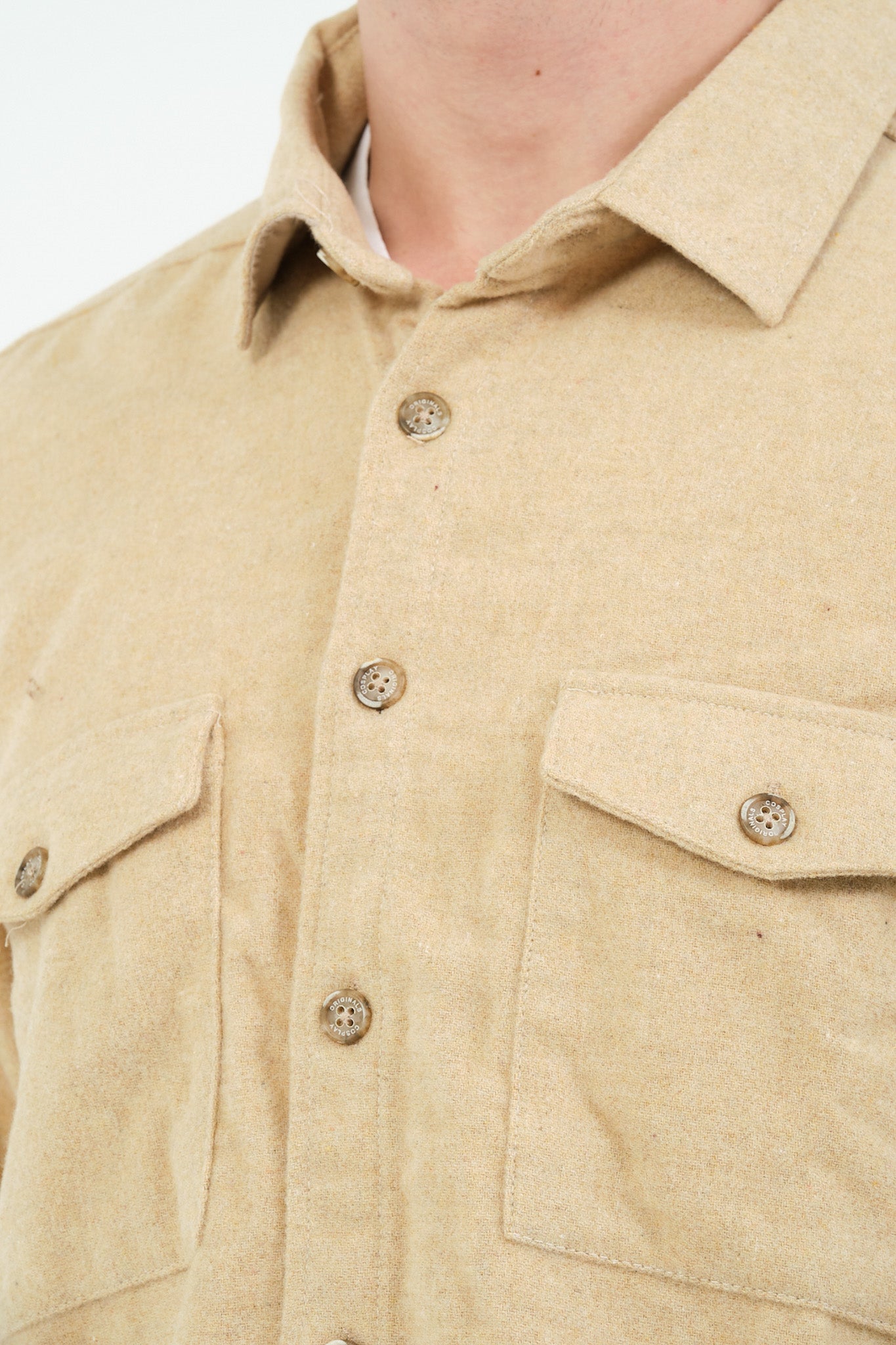 Düz Renk Flanel Oduncu Gömlek – %100 Pamuk, Regular Fit, Overshirt Kullanıma Uygun