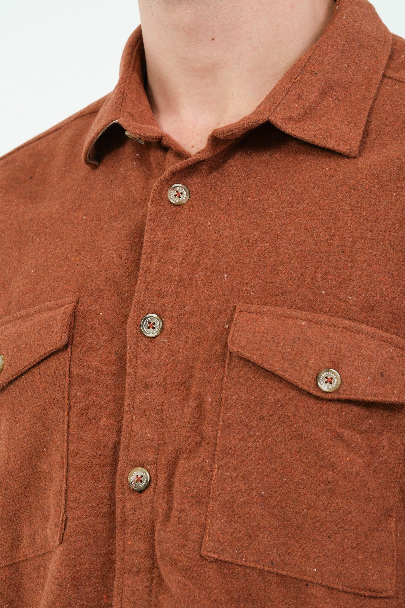 Düz Renk Flanel Oduncu Gömlek – %100 Pamuk, Regular Fit, Overshirt Kullanıma Uygun