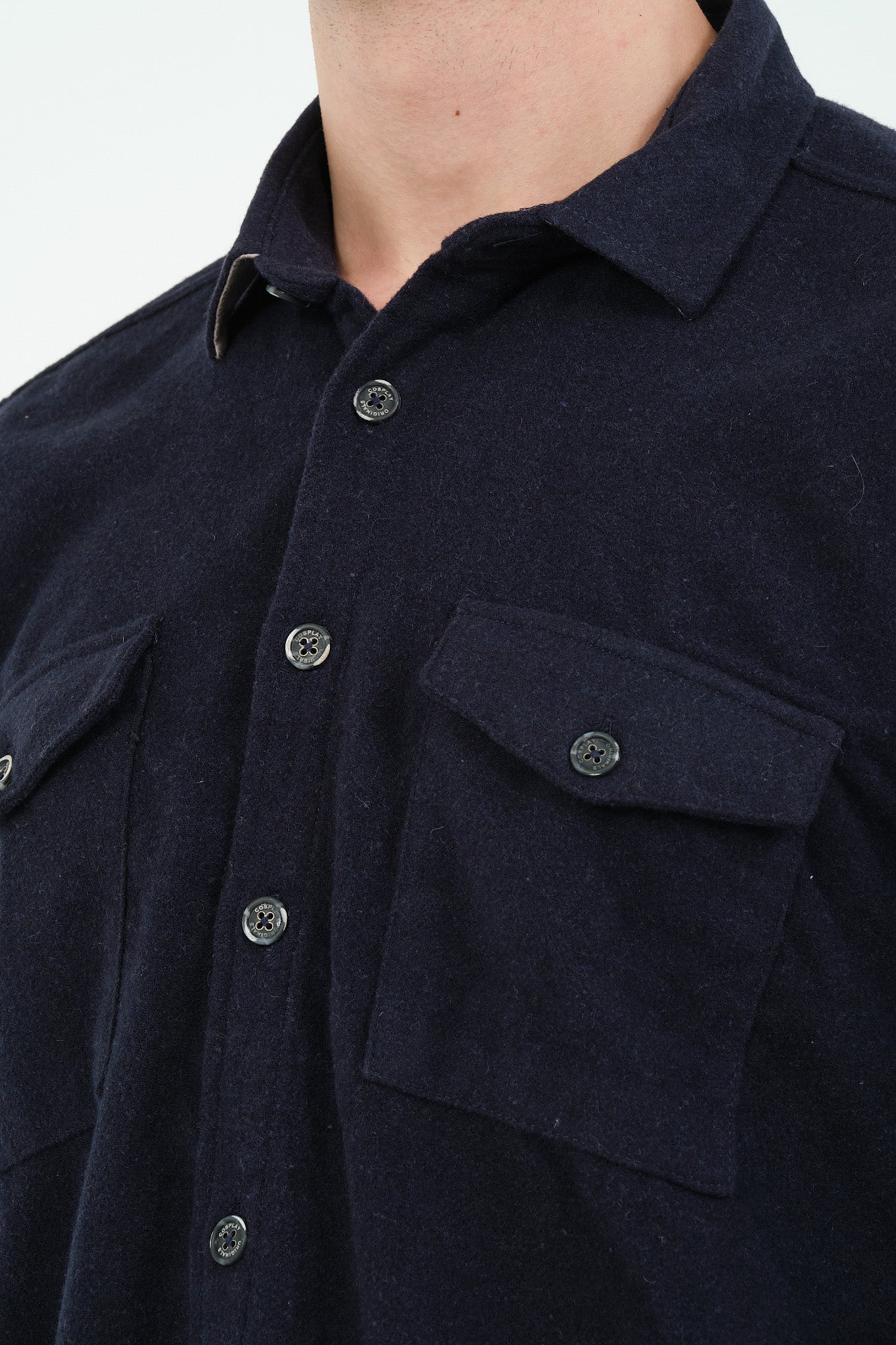 Düz Renk Flanel Oduncu Gömlek – %100 Pamuk, Regular Fit, Overshirt Kullanıma Uygun