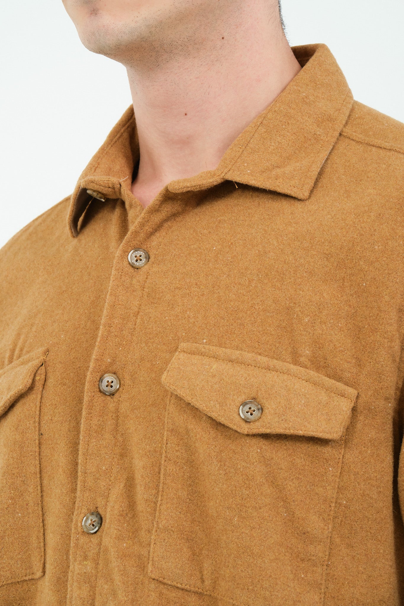 Düz Renk Flanel Oduncu Gömlek – %100 Pamuk, Regular Fit, Overshirt Kullanıma Uygun