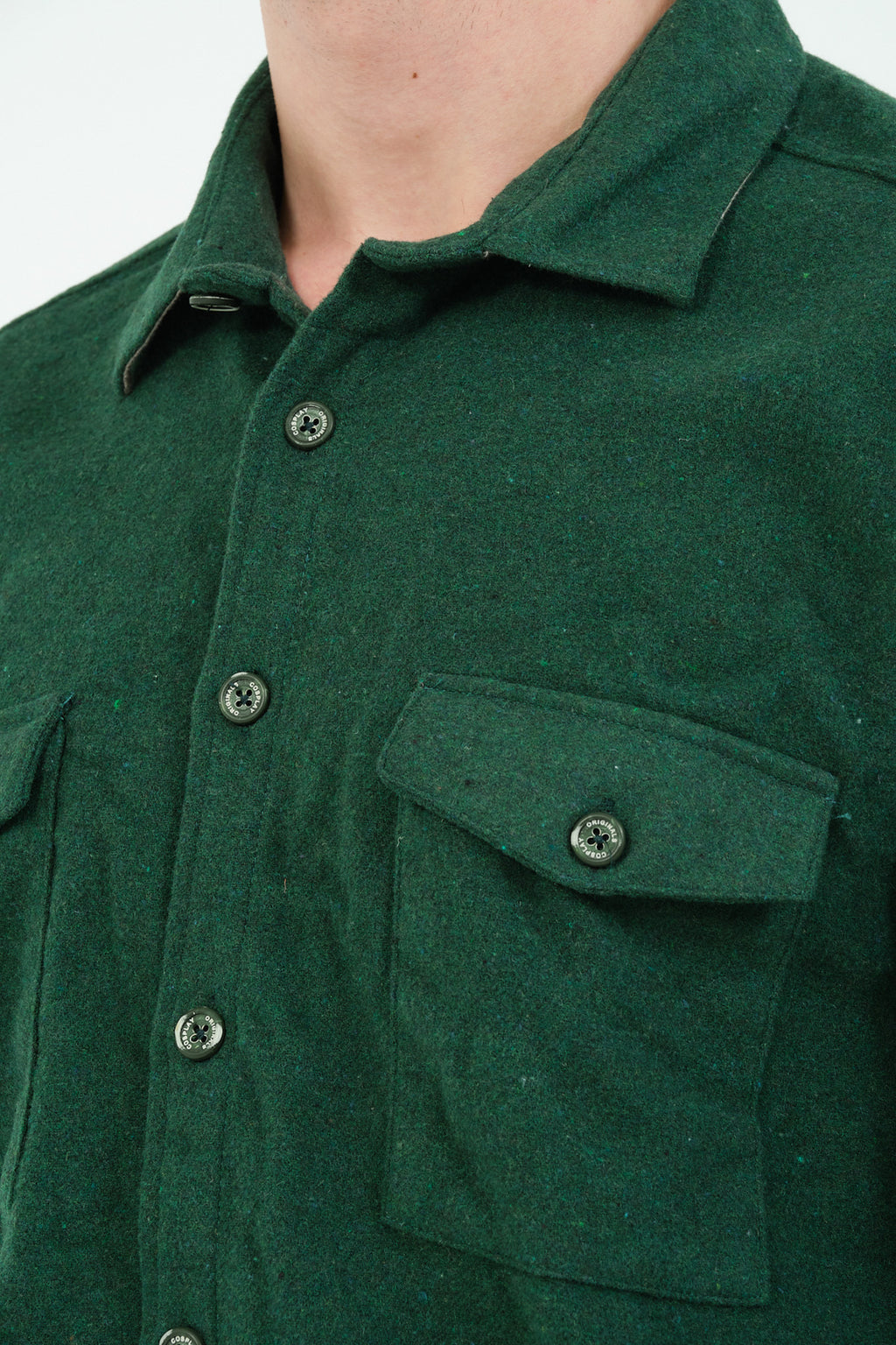 Düz Renk Flanel Oduncu Gömlek – %100 Pamuk, Regular Fit, Overshirt Kullanıma Uygun