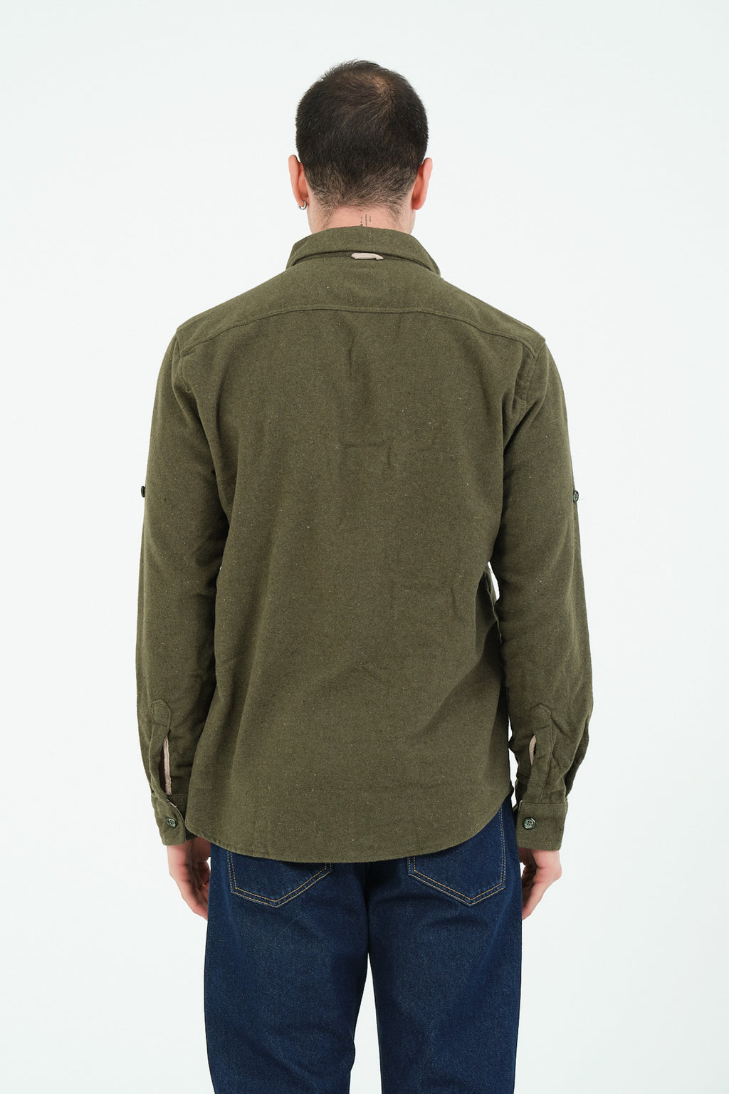 Düz Renk Flanel Oduncu Gömlek – %100 Pamuk, Regular Fit, Overshirt Kullanıma Uygun