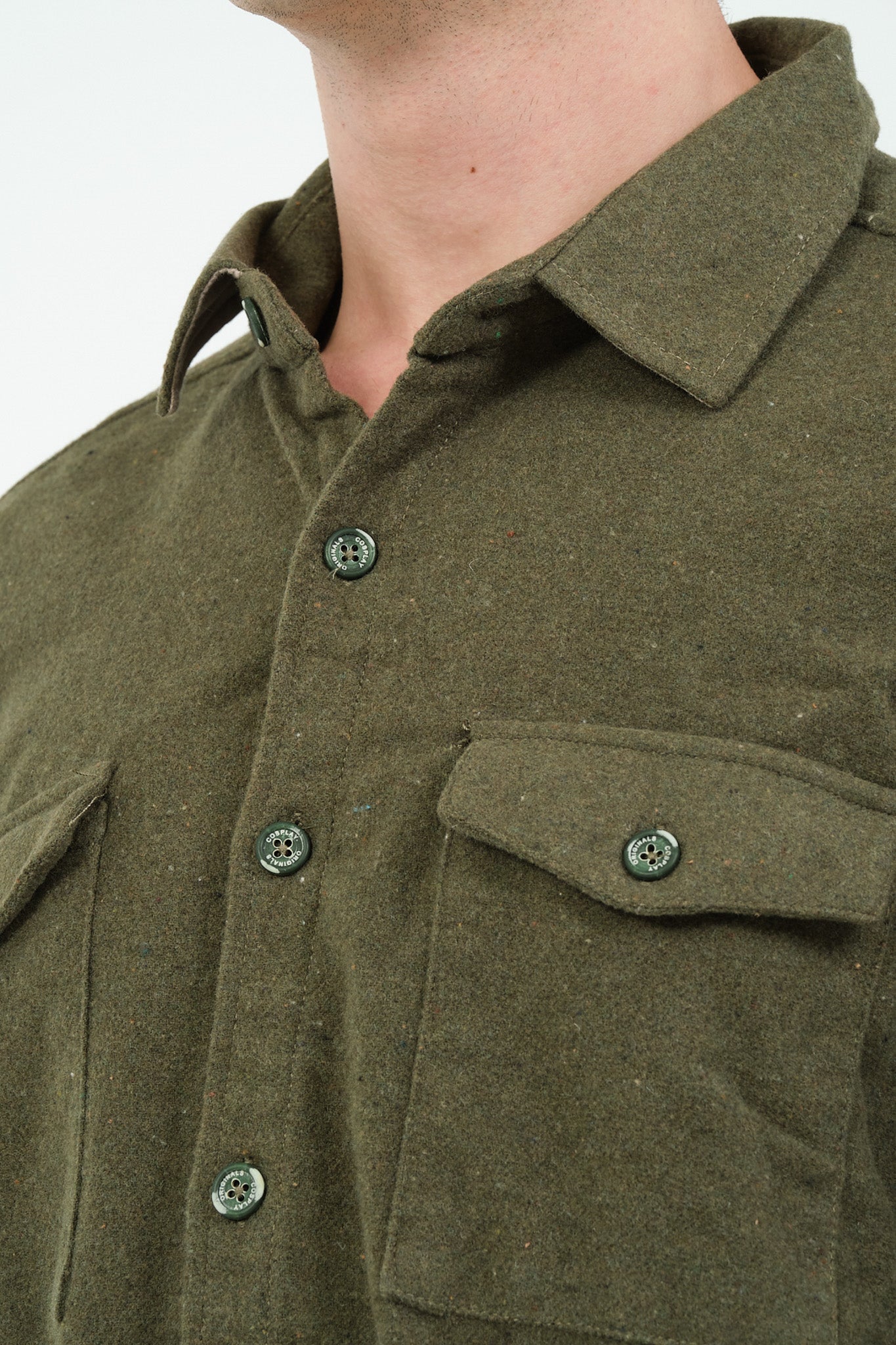 Düz Renk Flanel Oduncu Gömlek – %100 Pamuk, Regular Fit, Overshirt Kullanıma Uygun