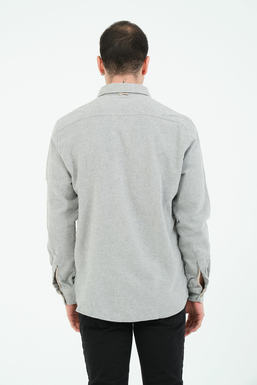 Düz Renk Flanel Oduncu Gömlek – %100 Pamuk, Regular Fit, Overshirt Kullanıma Uygun