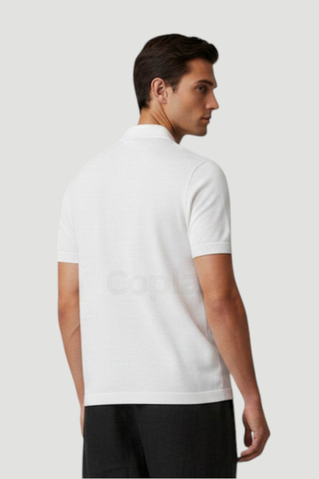 Cosplay Viskon Karışımlı Apaş Yaka Şeritli Kısa Kol Erkek Yazlık T-shirt Triko