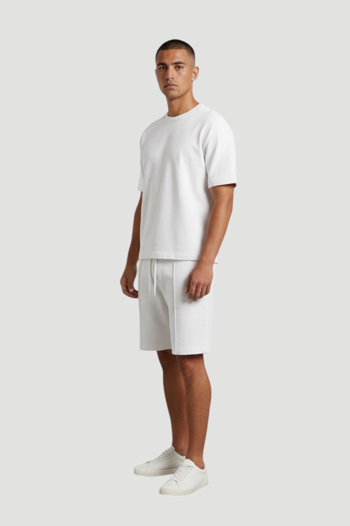Cosplay Düz Bisiklet Yaka Örme T-Shirt