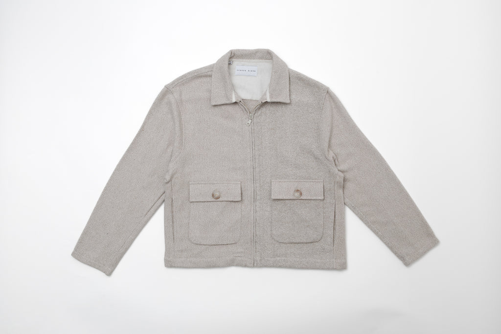 STEPPE RIDER MOLINE ZIPPER DOUBLE POCKET BOXY FIT OVERSHIRT