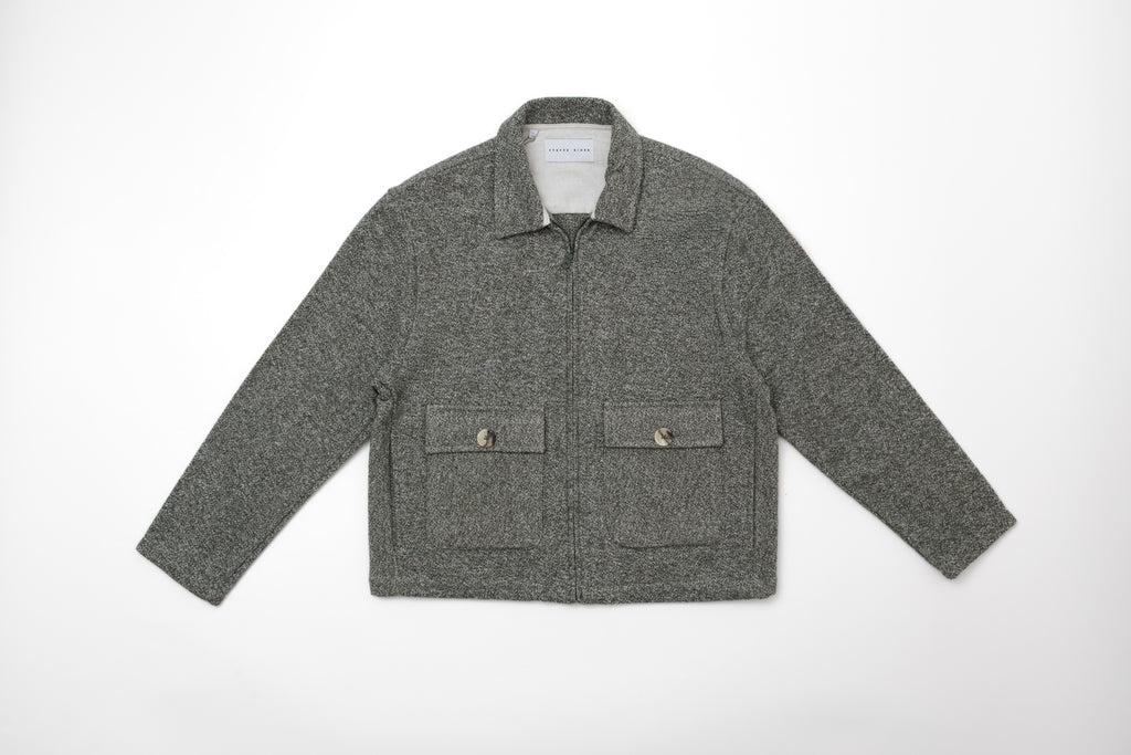 STEPPE RIDER MOLINE ZIPPER DOUBLE POCKET BOXY FIT OVERSHIRT