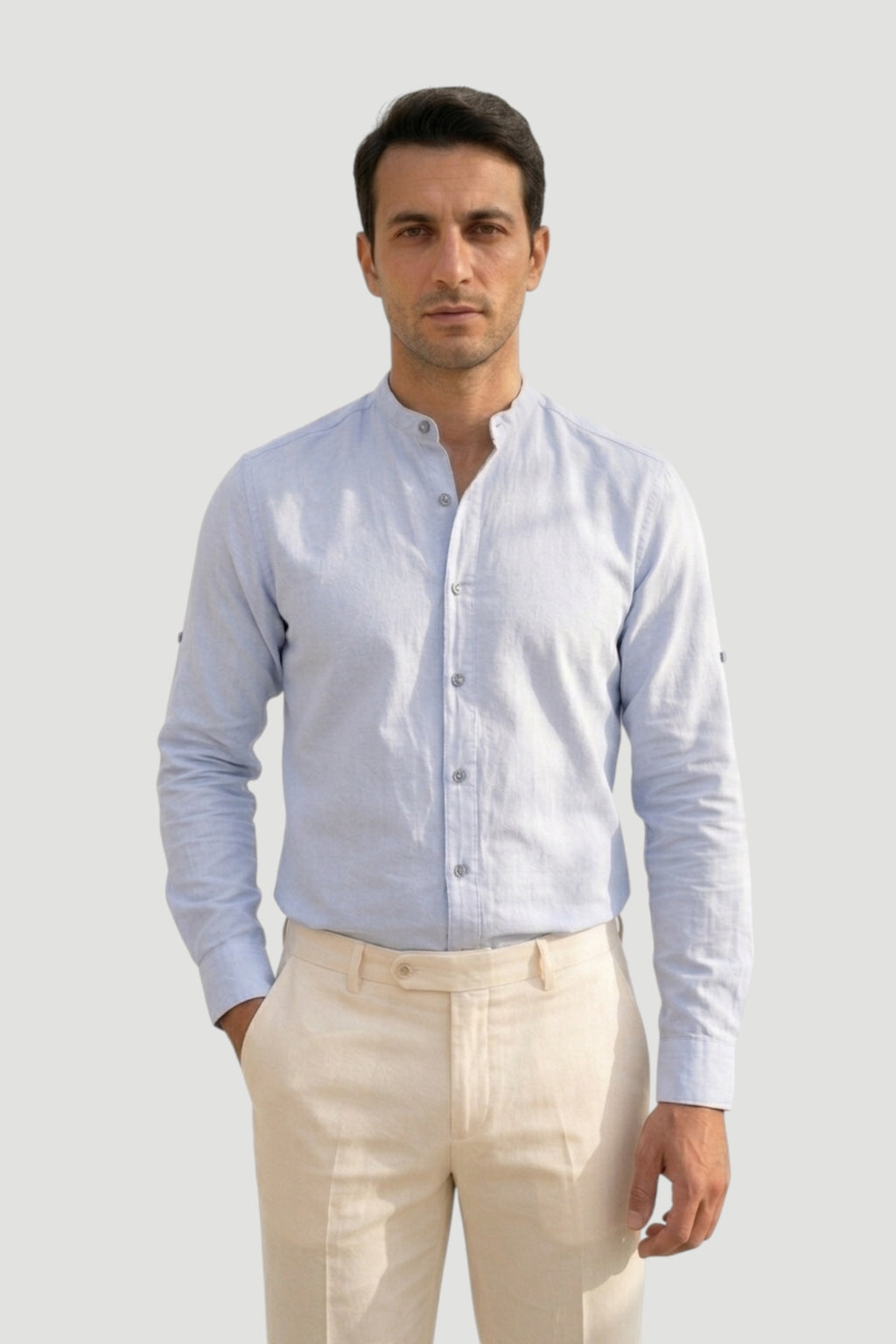 Cosplay Etamin Hakim Yaka Slim Fit Uzun Kol Gömlek